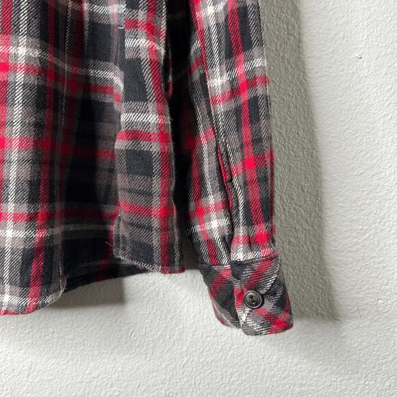 Woolrich Oxbow Bend Plaid Flannel Shirt Jacket Women’s Medium Red Black - Picture 11 of 13